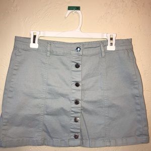 LIGHT BLUE MINI SKIRT